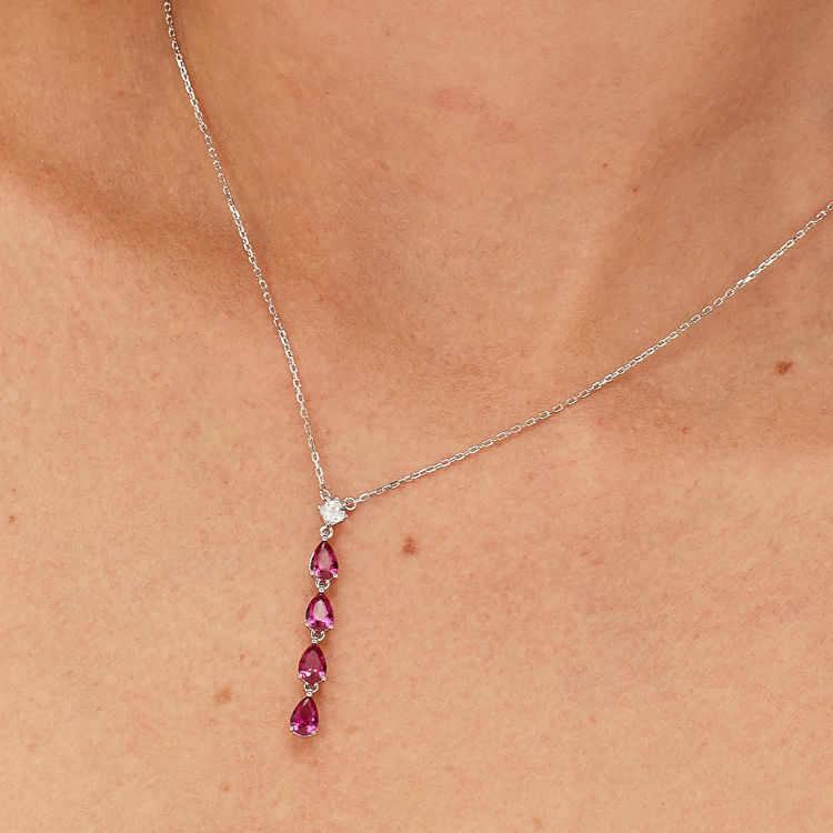 Immagine di Collana Con Pendente Zirconi Passion Ruby Gioielli Brosway Fancy | FPR112