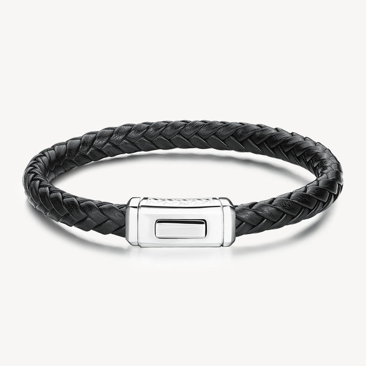 Immagine di Bracciale Uomo In Pelle E Acciaio Logan Brosway | BOA11B