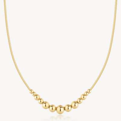 Immagine di Collana A Sfere In Acciaio Dorata Perfect Brosway | BPC06