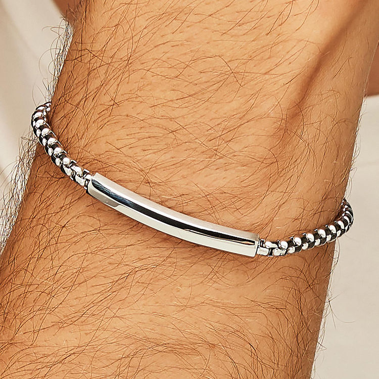 Immagine di Bracciale Uomo In Acciaio Maglia Veneziana Riptide Brosway | BTD023