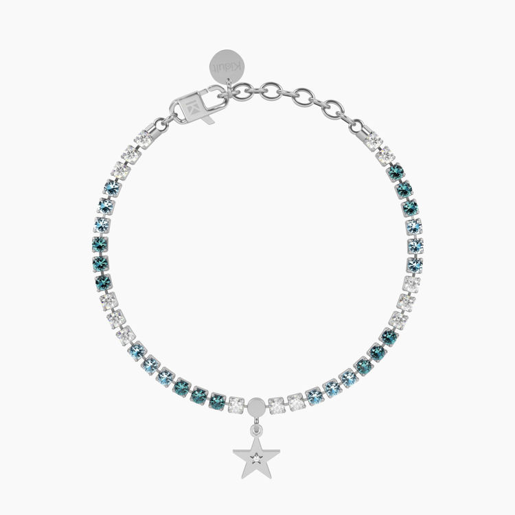 Immagine di Bracciale Tennis Azzurro Con Stella Gioielli Kidult | 732323