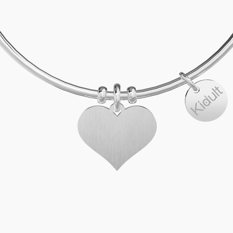 Immagine di Bracciale Rigido Con Ciondolo Cuore "Sei la mia Mamma" Gioielli Kidult | 731903