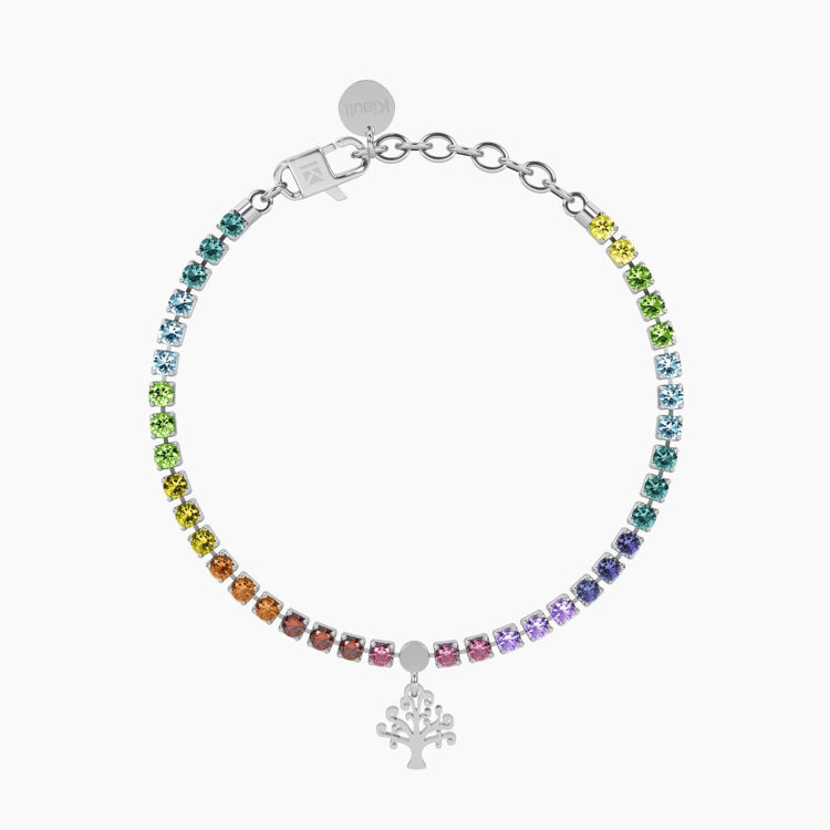 Immagine di Bracciale Tennis Multicolor Con Albero Della Vita Gioielli Kidult | 732325