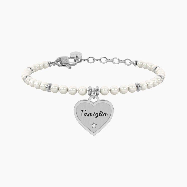 Immagine di Bracciale Perle Con Ciondolo Cuore Per Famiglia Gioielli Kidult | 732338