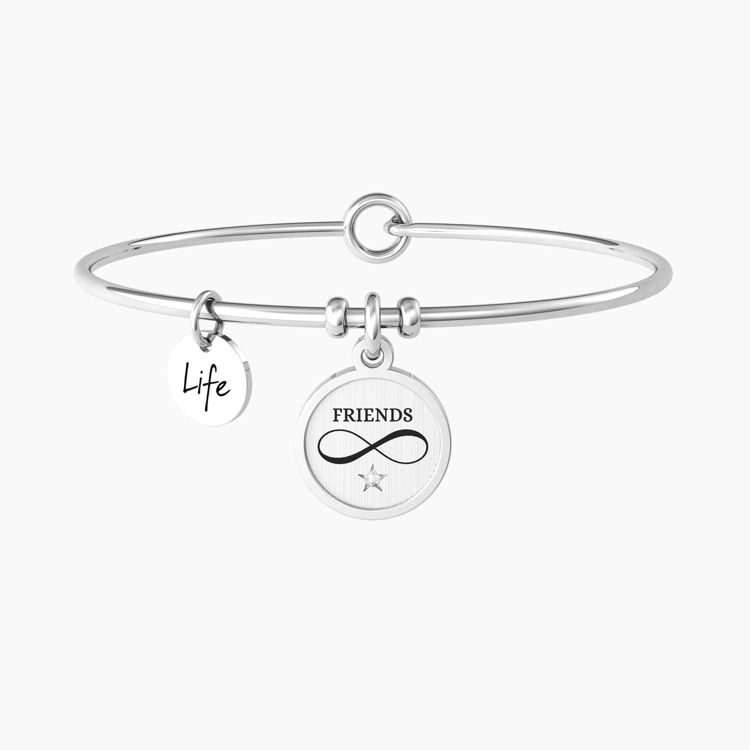 Immagine di Bracciale Rigido Amicizia Con Ciondolo Infinito Gioielli Kidult | 732220