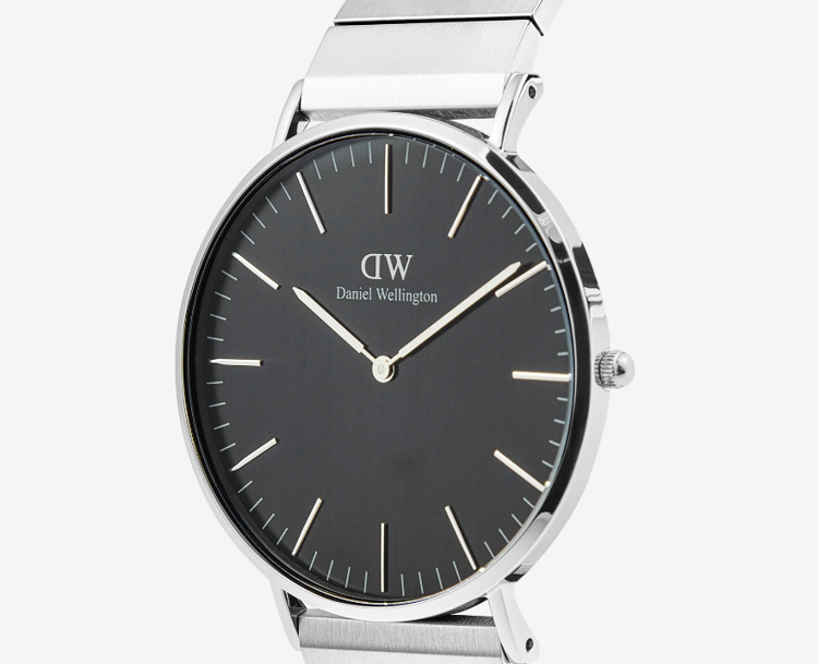 Immagine di Orologio Daniel Wellington Classic Piano Link Onyx Silver | DW00100774