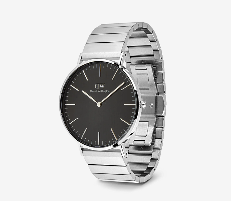 Immagine di Orologio Daniel Wellington Classic Piano Link Onyx Silver | DW00100774