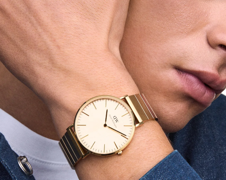 Immagine di Orologio Daniel Wellington Classic Piano Link Gold Unitone | DW00100779