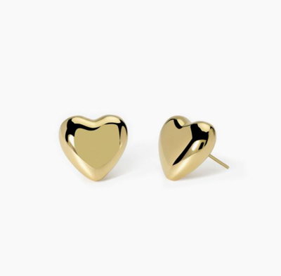 Immagine di Orecchini In Acciaio A Cuore PVD Giallo 2Jewels | 261492