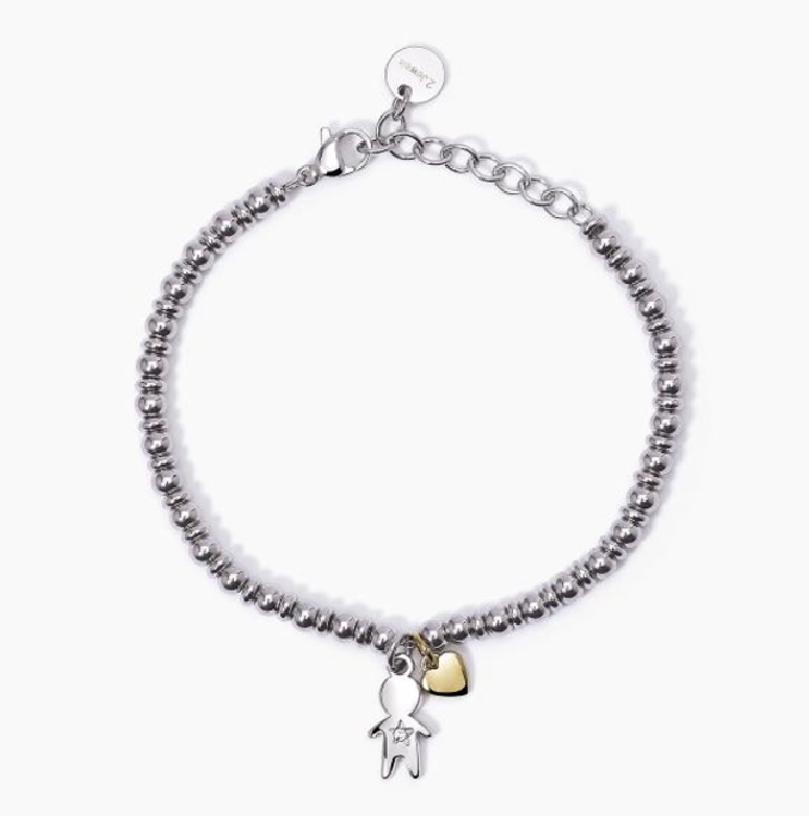 Immagine di Bracciale In Acciaio Pendente Bambino 2Jewels |  232405