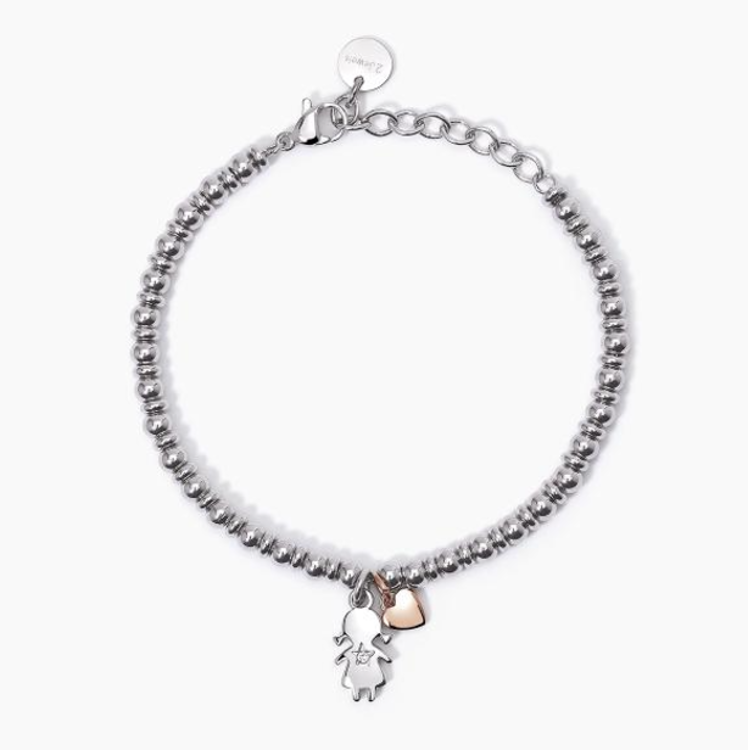 Immagine di Bracciale In Acciaio Pendente Bambina 2Jewels |  232404