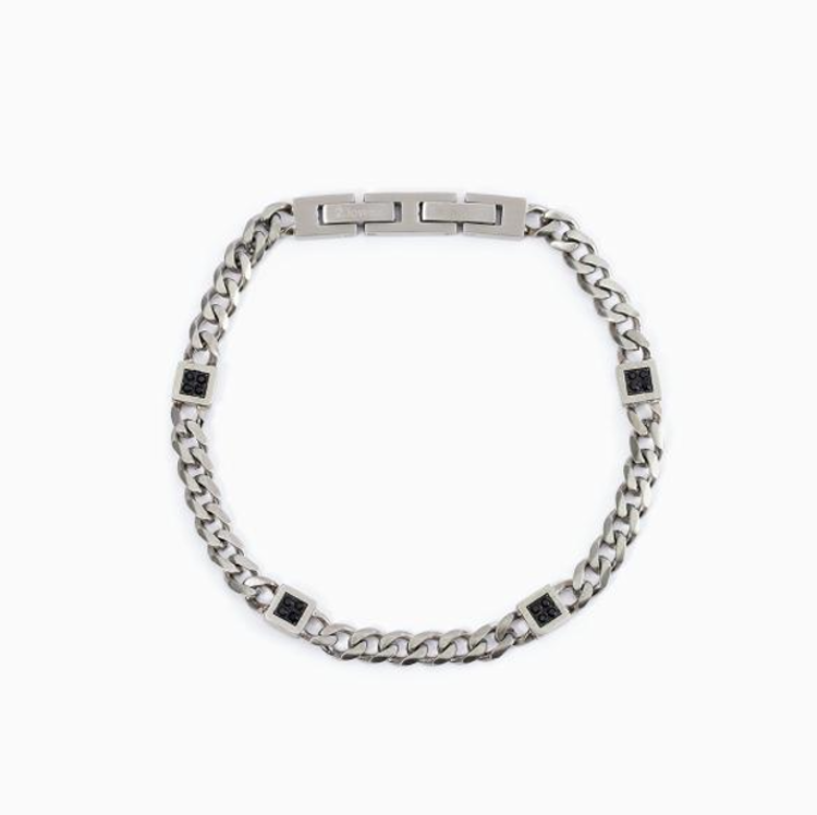 Immagine di Bracciale In Acciaio Da Uomo Con Catena Groumette 2Jewels | 232306