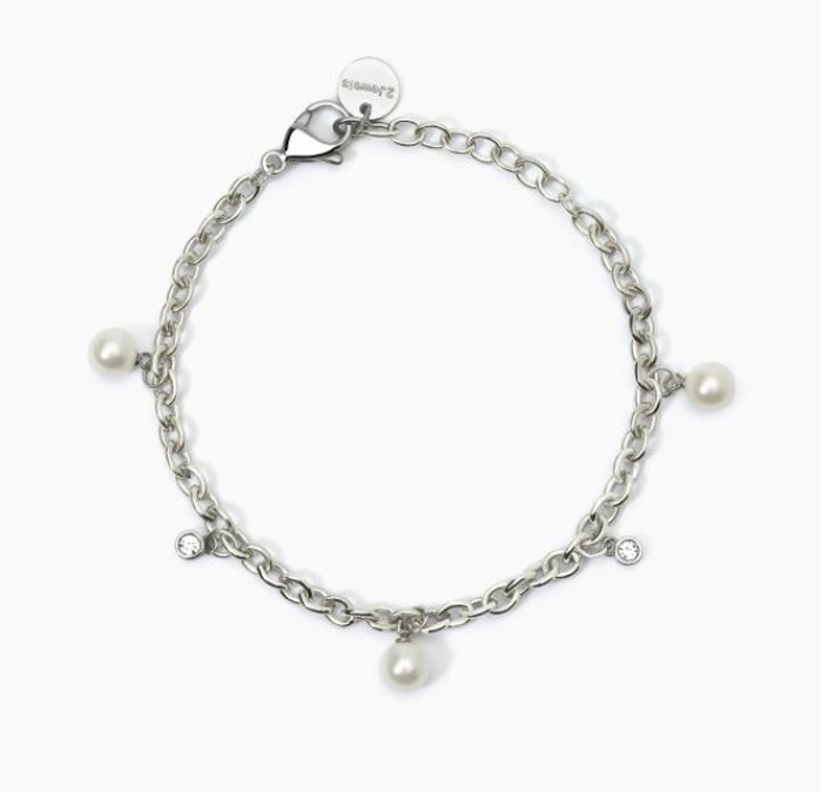 Immagine di Bracciale In Acciaio Perle E Cristalli 2Jewels | 232450