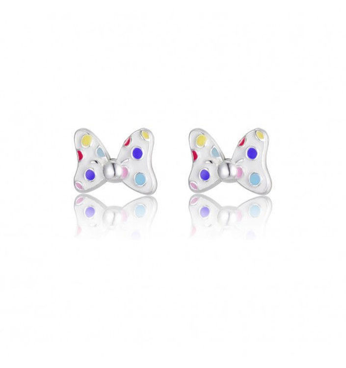 Immagine di Orecchini Bambina In Argento Mini Fiocco Gioielli Disney | ES00107SL.CS