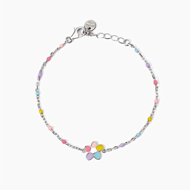 Immagine di Bracciale Bambina Con Fiorellino Smaltato Gioielli Mabina | 533935