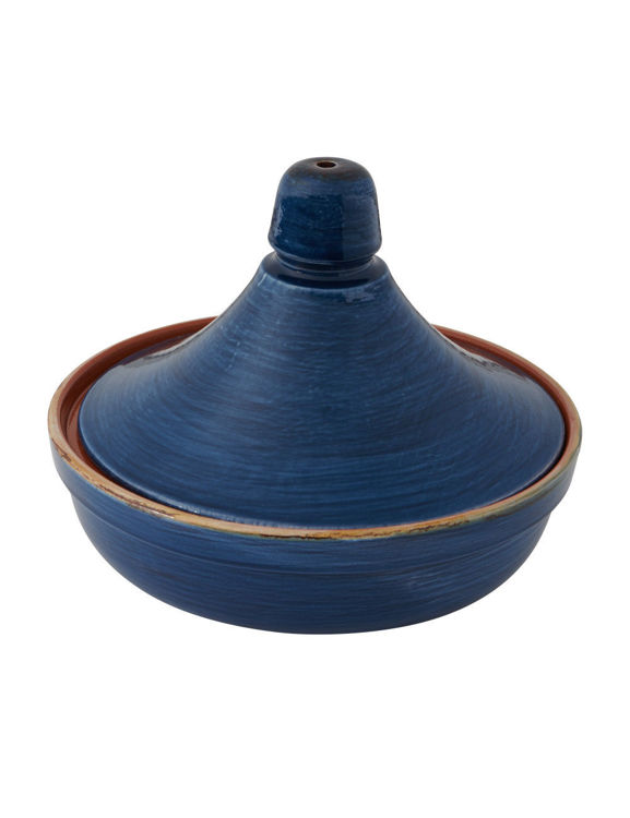 Immagine di Tajine Blu Con Coperchio Terracotta Da Fuoco Brandani | 52267