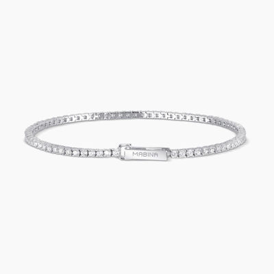 Immagine di Bracciale Donna Tennis Con Zirconi Gioielli Mabina | 533355-17