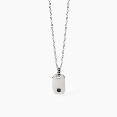 Immagine di Collana Uomo In Argento Con Pendente Ottagonale Gioielli Mabina | 553679