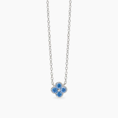 Immagine di Girocollo Con Ciondolo Fiore Azzurro Gioielli Mabina | 553794