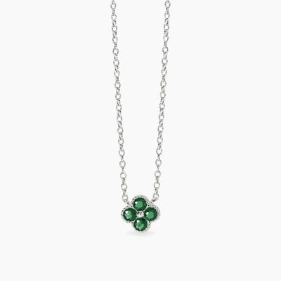 Immagine di Girocollo Con Ciondolo Fiore Verde Gioielli Mabina | 553795