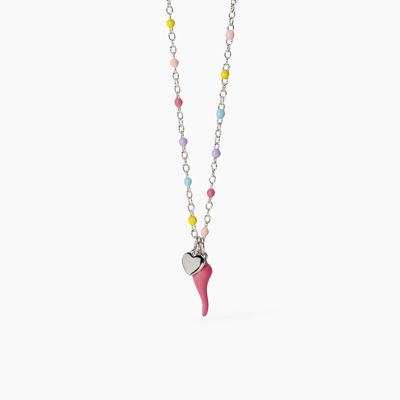 Immagine di Girocollo Multicolor Da Bambina Con Cornetto Gioielli Mabina | 553774