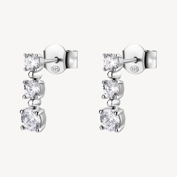Immagine di Orecchini Pendenti Con Zirconi Infinite White Gioielli Brosway Fancy | FIW152