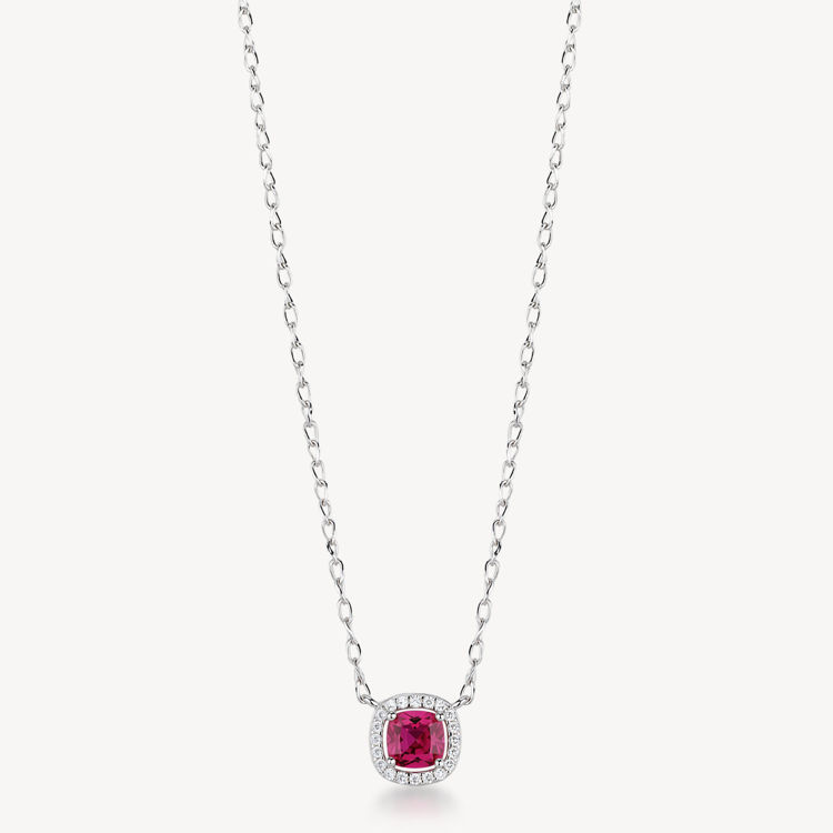 Immagine di Collana Con Zirconi Bianchi E Passion Ruby Gioielli Brosway Fancy | FPR132