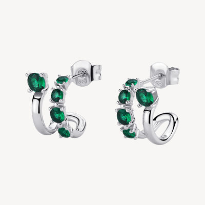 Immagine di Orecchino A Cerchio Life Green Gioielli Brosway Fancy | FLG134