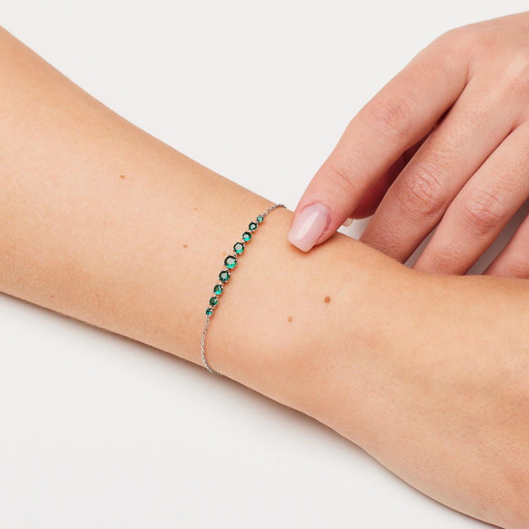 Immagine di Bracciale Con Zirconi Life Green Gioielli Brosway Fancy | FLG132