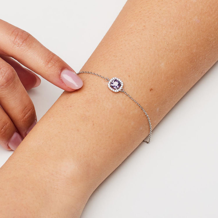 Immagine di Bracciale Con Zirconi Bianchi E Magic Purple Gioielli Brosway Fancy | FMP123