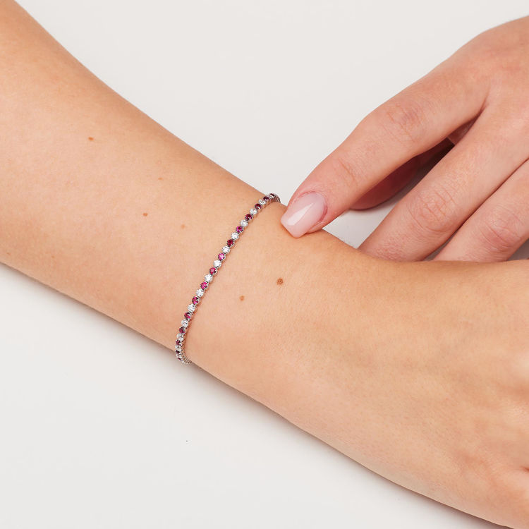 Immagine di Bracciale Con Zirconi Bianchi E Passion Ruby Gioielli Brosway Fancy | FPR130
