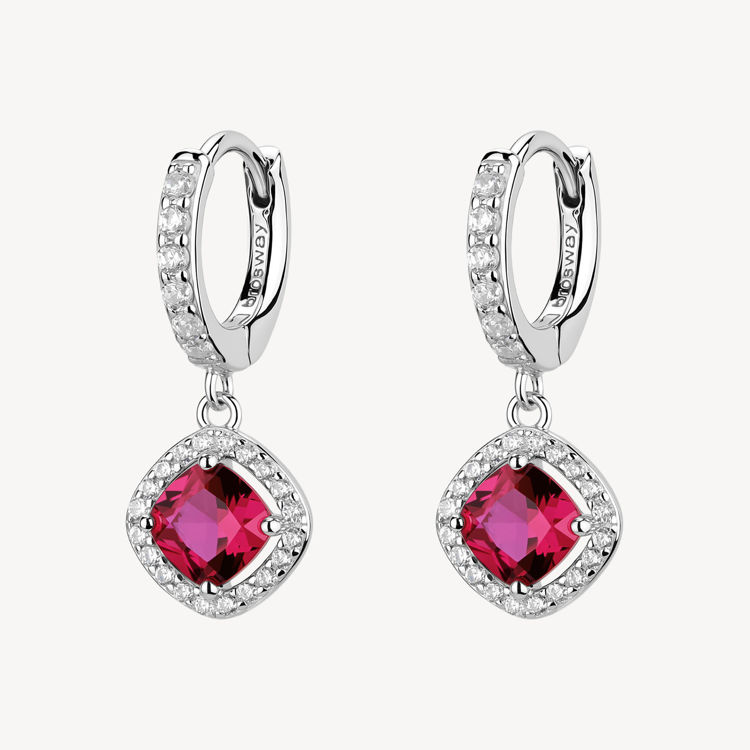 Immagine di Orecchini A Cerchio Donna Con Pendente Passion Ruby Gioielli Brosway Fancy | FPR135