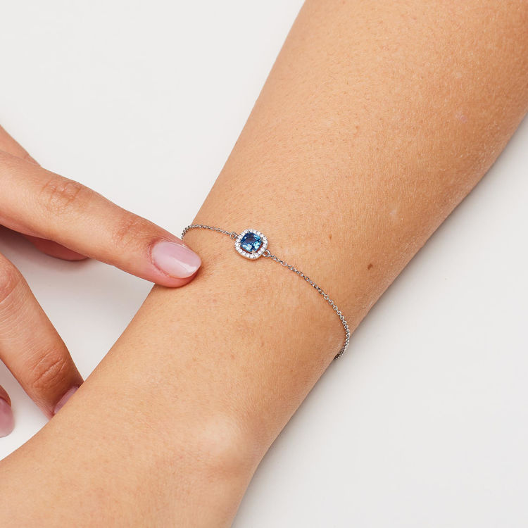 Immagine di Bracciale Con Zirconi Bianchi E Freedom Blue Gioielli Brosway Fancy | FFB130