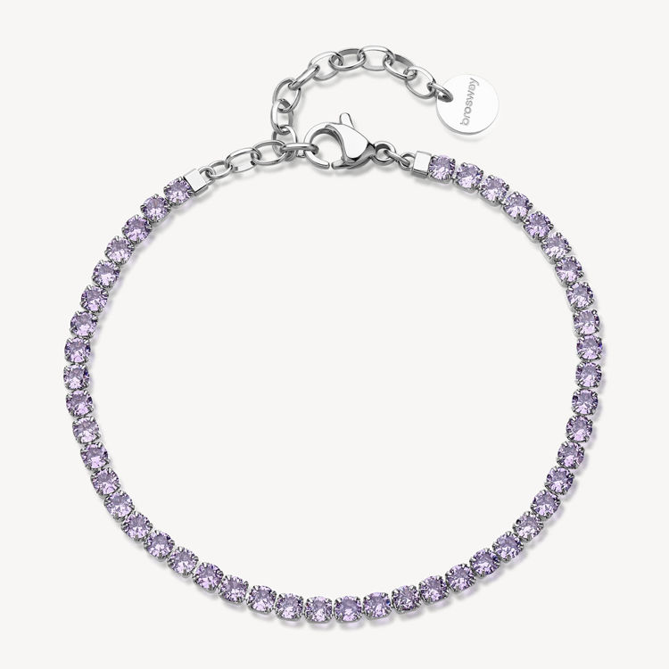 Immagine di Bracciale Tennis Acciaio Colore Amethyst Desideri Brosway | BEI103