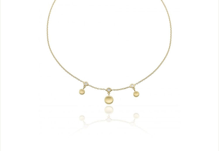 Immagine di Girocollo In Oro Giallo Con Diamanti Chimento Armillas Glow Diamond | 1G10400B11450