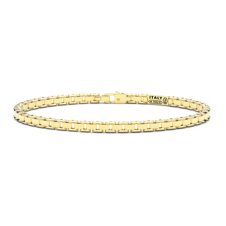 Immagine di Bracciale Uomo Solo Maglia In Oro Giallo 18 kt Zancan | UB015G-20
