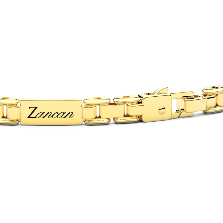 Immagine di Bracciale Uomo Solo Maglia In Oro Giallo 18 kt Zancan | UB015G-20