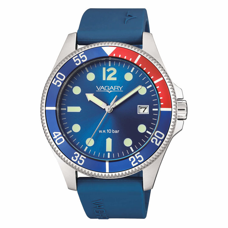 Immagine di Orologio Uomo Solo Tempo Aqua39 Con Cinturino In Silicone Vagary | VD5-112-70