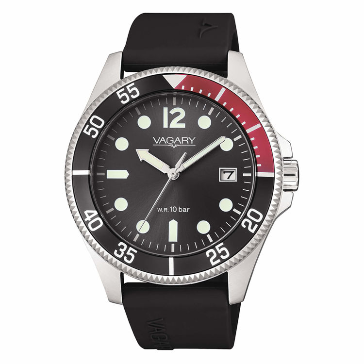Immagine di Orologio Uomo Solo Tempo Aqua39 Con Cinturino In Silicone Vagary | VD5-112-60