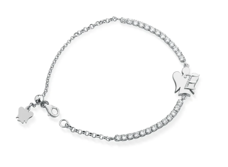 Immagine di Bracciale In Argento Tennis Con Lettera Roberto Giannotti | GIA600