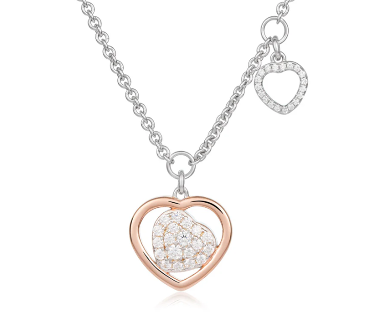 Immagine di Collana Trilogia Con Cuore Charm Traforato Roberto Giannotti | GIA455