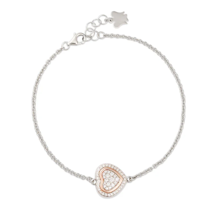 Immagine di Bracciale In Argento Trilogia Con Ciondolo Cuore Roberto Giannotti | GIA450
