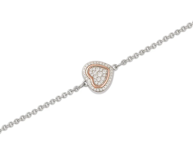 Immagine di Bracciale In Argento Trilogia Con Ciondolo Cuore Roberto Giannotti | GIA450