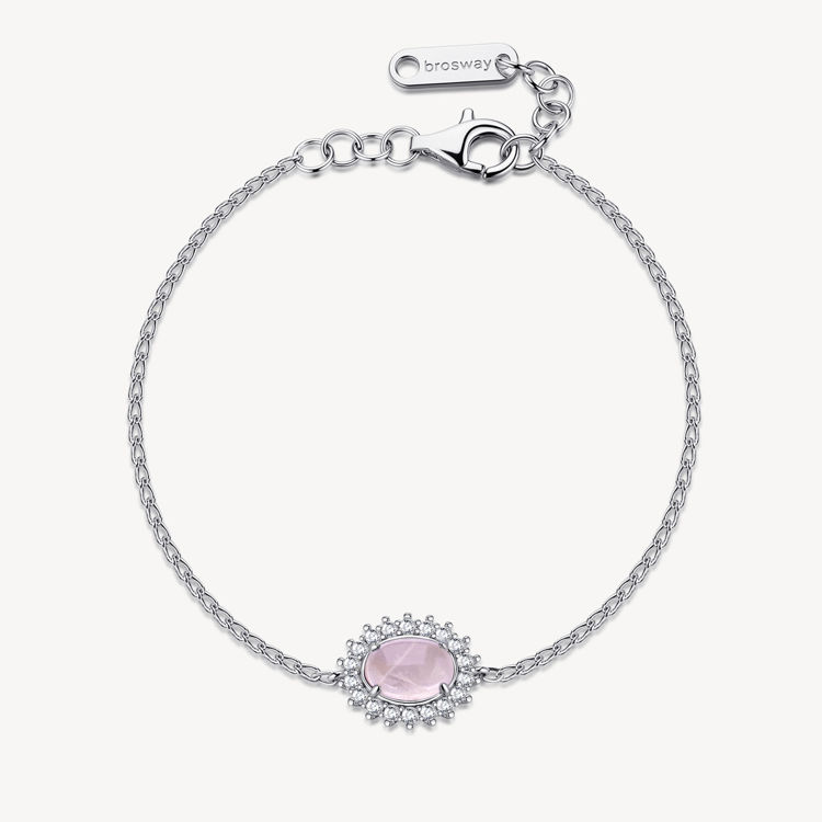 Immagine di Bracciale Con Quarzo Rosa E Zirconi Gioielli Brosway Fancy | FVP122