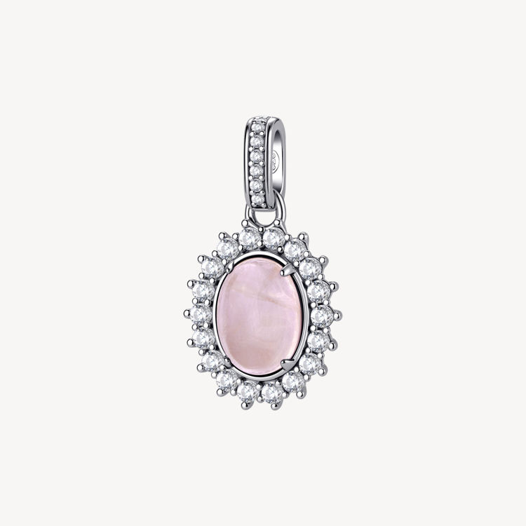 Immagine di Charm Con Quarzo Rosa E Zirconi Gioielli Brosway Fancy | FVP121