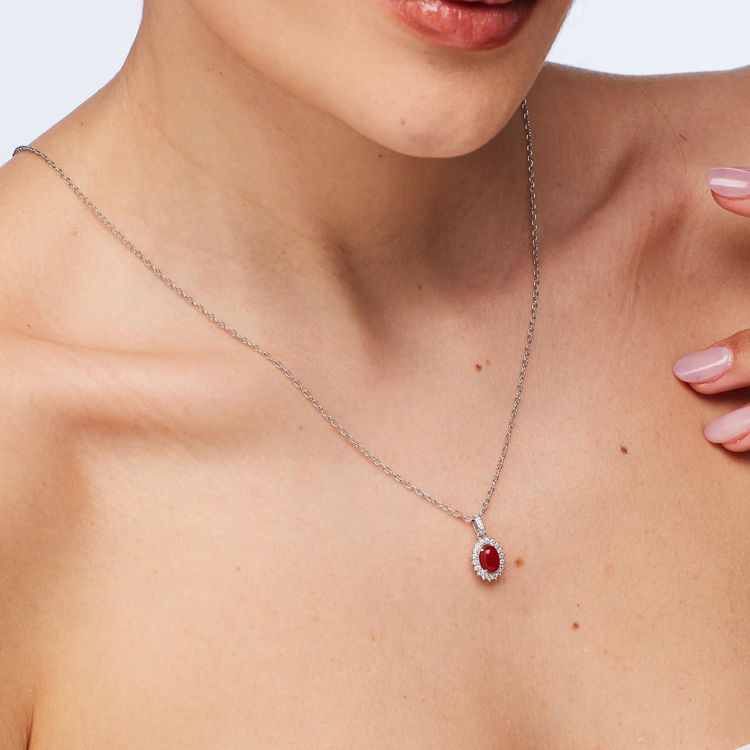 Immagine di Charm Con Agata Rossa E Zirconi Gioielli Brosway Fancy | FPR137