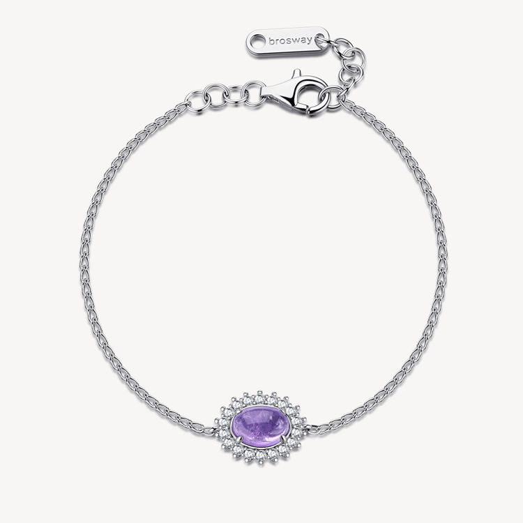 Immagine di Bracciale Con Ametista E Zirconi Gioielli Brosway Fancy | FMP128