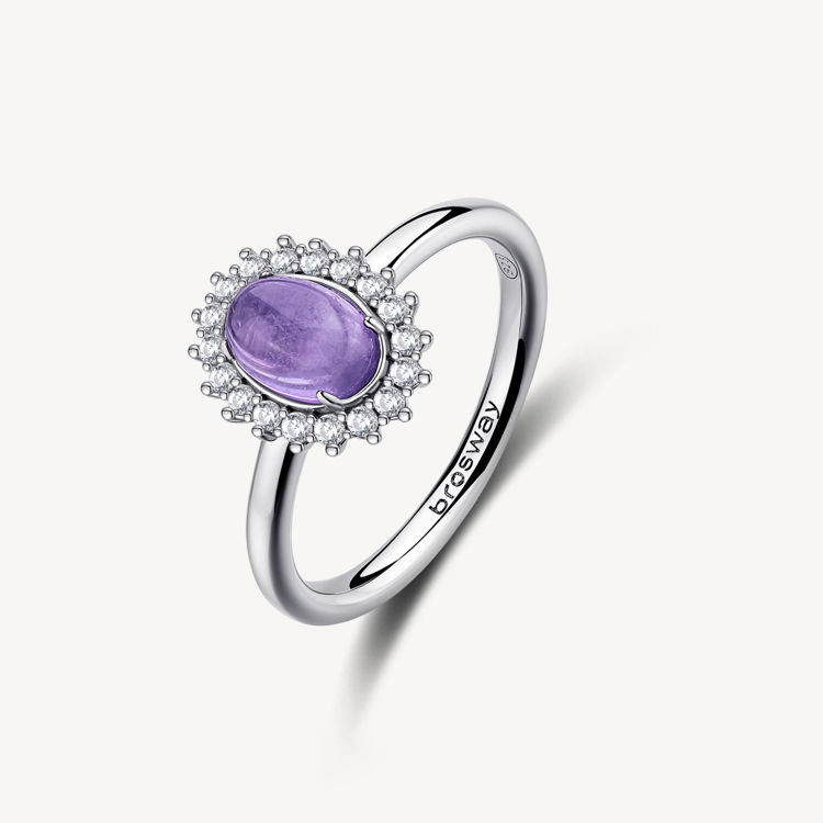 Immagine di Anello Con Ametista E Zirconi Gioielli Brosway Fancy | FMP130