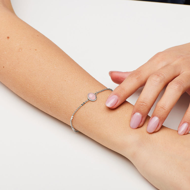 Immagine di Bracciale Acciaio Con Quarzo Rosa Essential Brosway | BNL141