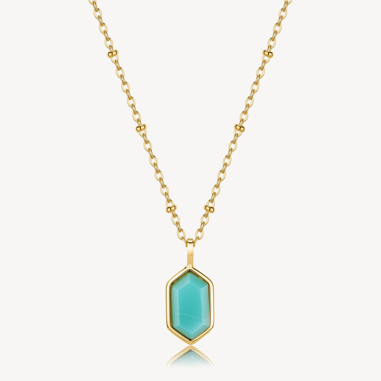 Immagine di Collana Essential Pendente Con Amazzonite In Acciaio Brosway | BNL128